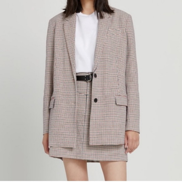 🇨🇦 Like New Frank & Oak Houndstooth Blazer - Picture 1 of 11